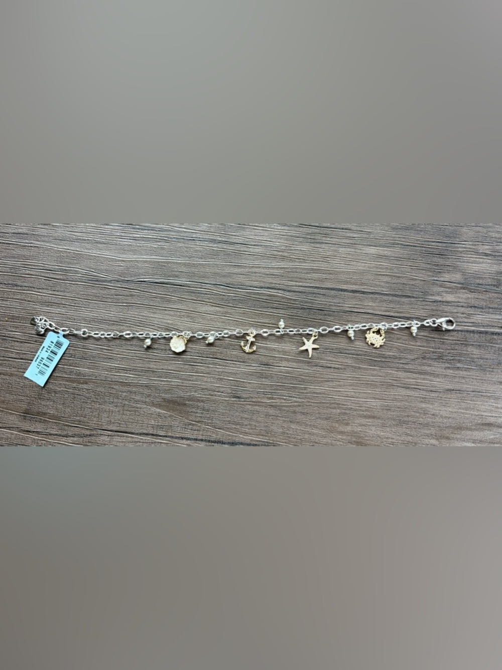 Brighton Silver Chain Bracelet with Nautical Charms